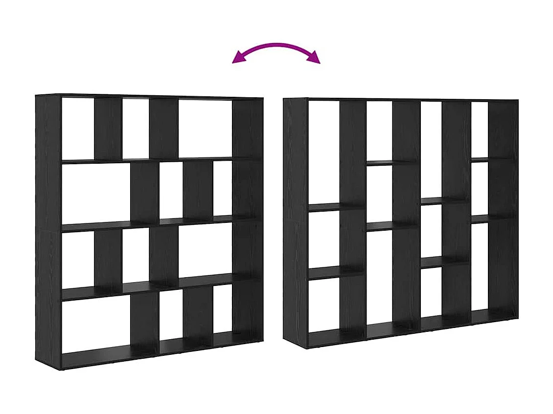 Bibliothèque Chêne noir 132 x 29 x 141,5 cm Bois d'ingénierie