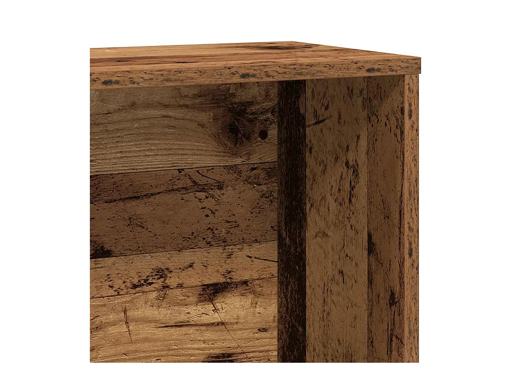 Bibliothèque vieux bois 60x24x120 cm bois d'ingénierie