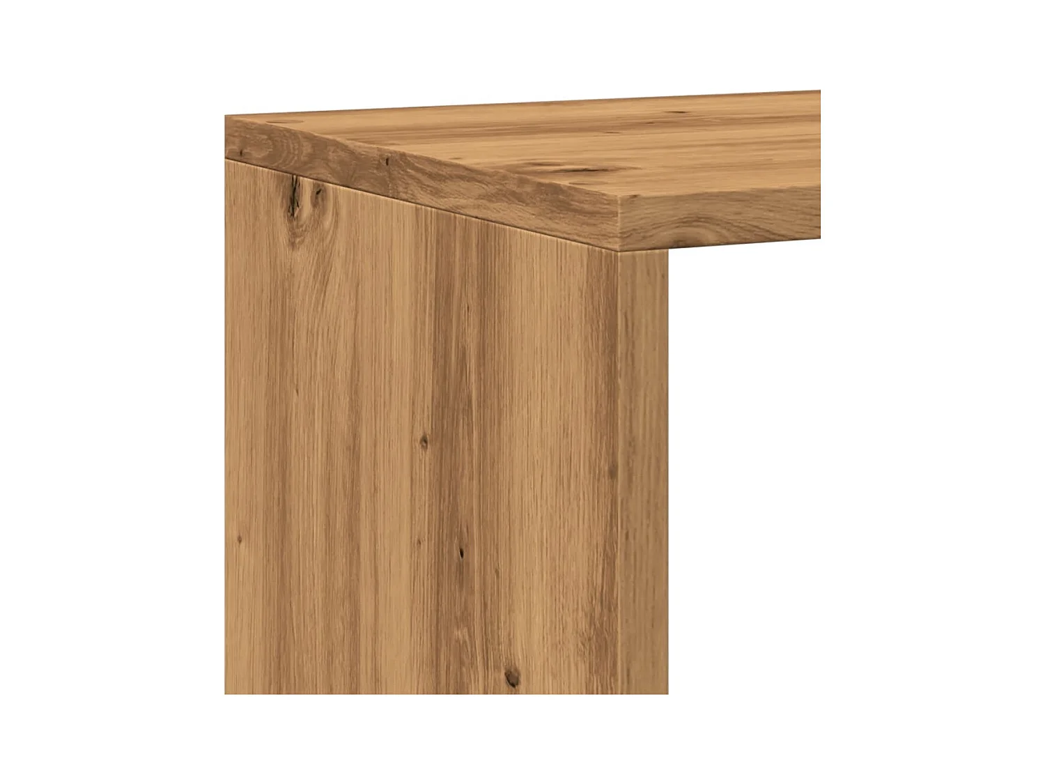 Libreria artigianale in rovere 102x29x143 cm in legno ingegnerizzato