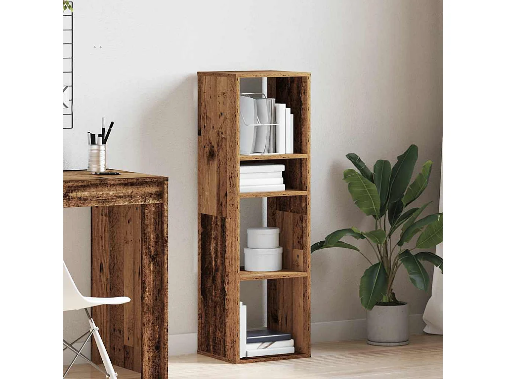 Altes Holz Bücherregal 34x31x112 cm Holzwerkstoff