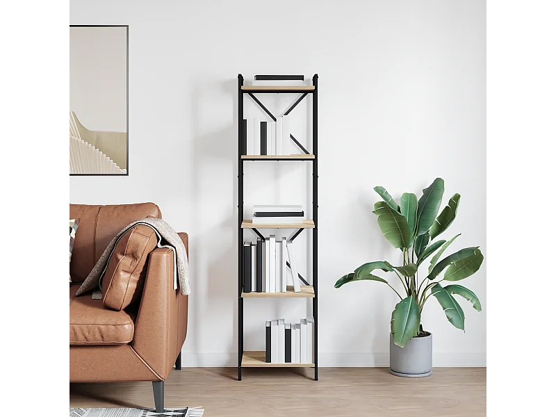 Sonoma Eiken Boekenkast 40 x 30 x 153 cm Technisch Hout