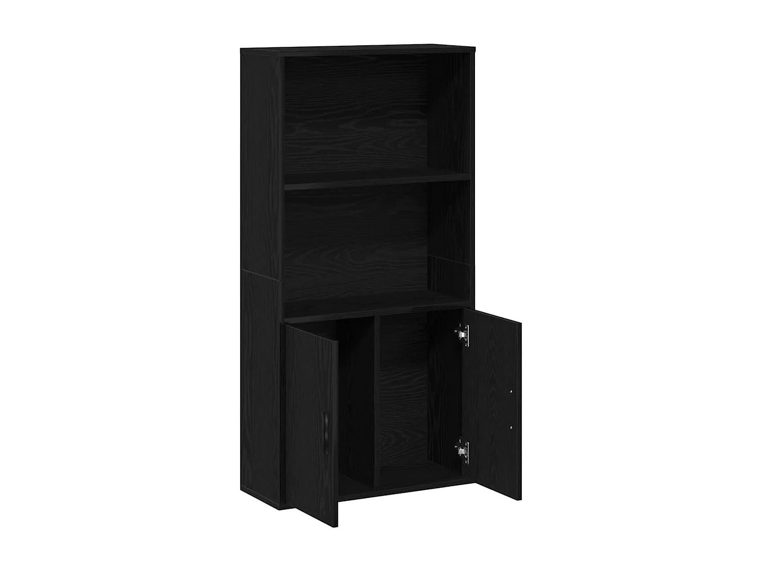 Libreria in rovere nero 60x24x120 cm in legno ingegnerizzato