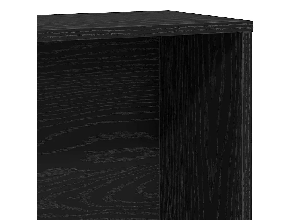 Libreria in rovere nero 60x24x120 cm in legno ingegnerizzato