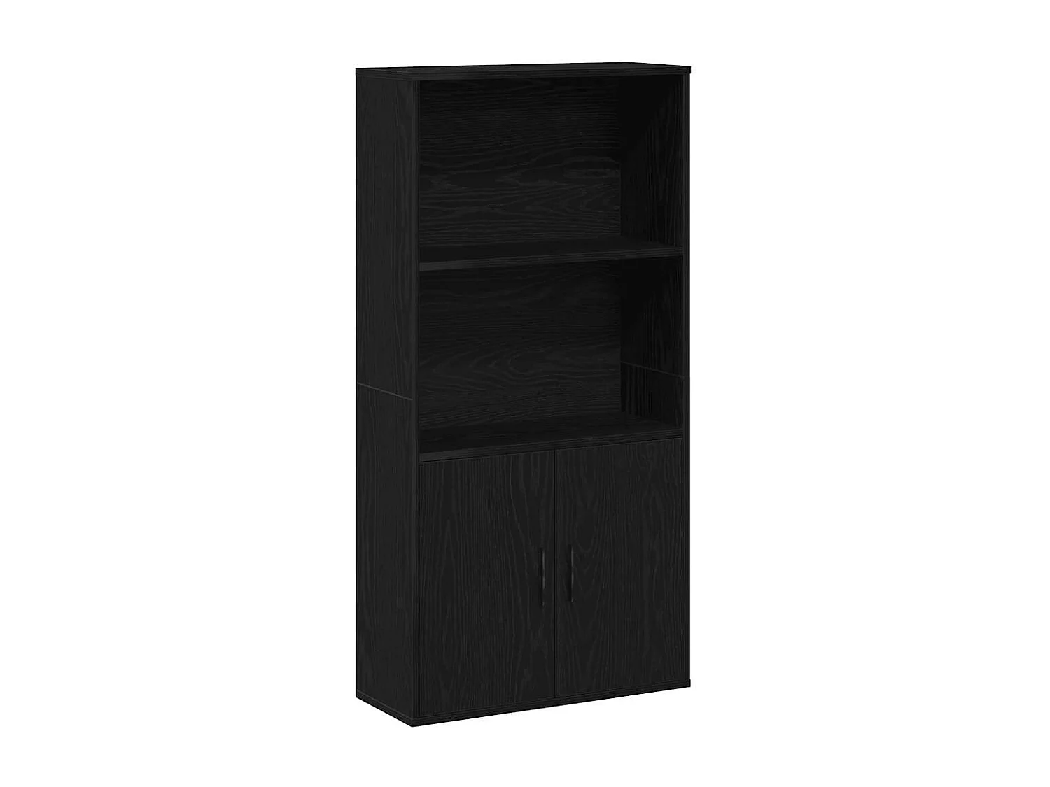 Bibliothèque chêne noir 60x24x120 cm bois d'ingénierie