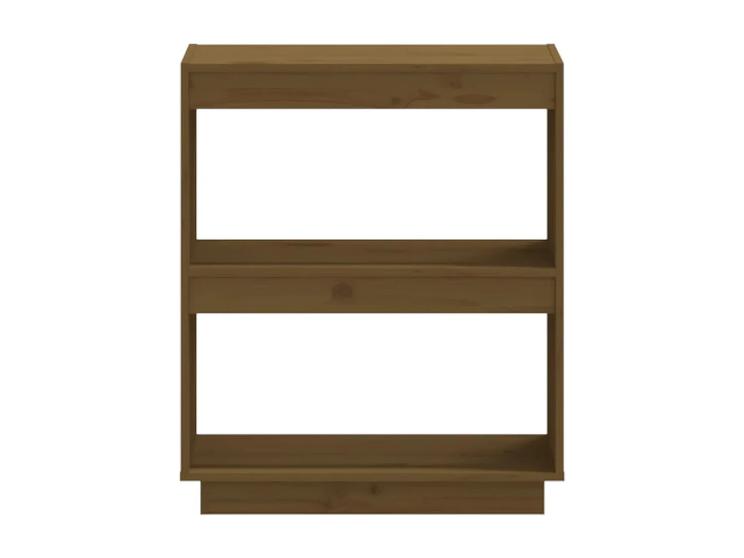 Librería Marrón Miel 60x35x71 cm Madera Maciza de Pino