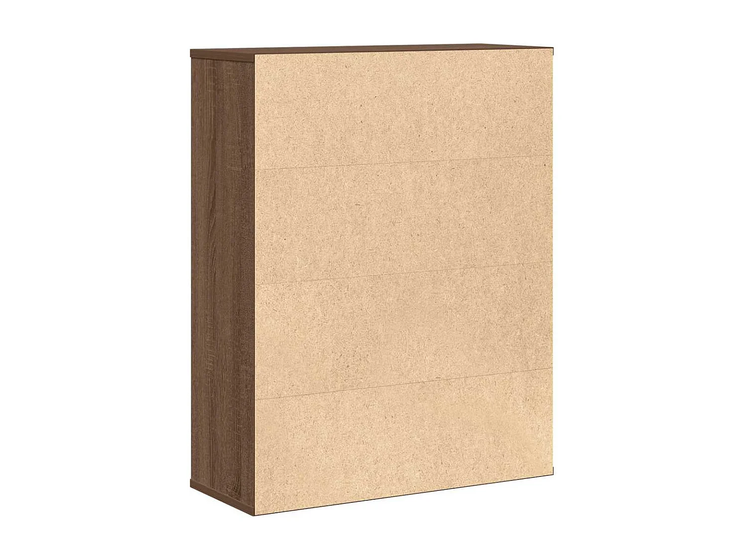 Bibliothèque chêne marron 60x24x76,5 cm bois d'ingénierie