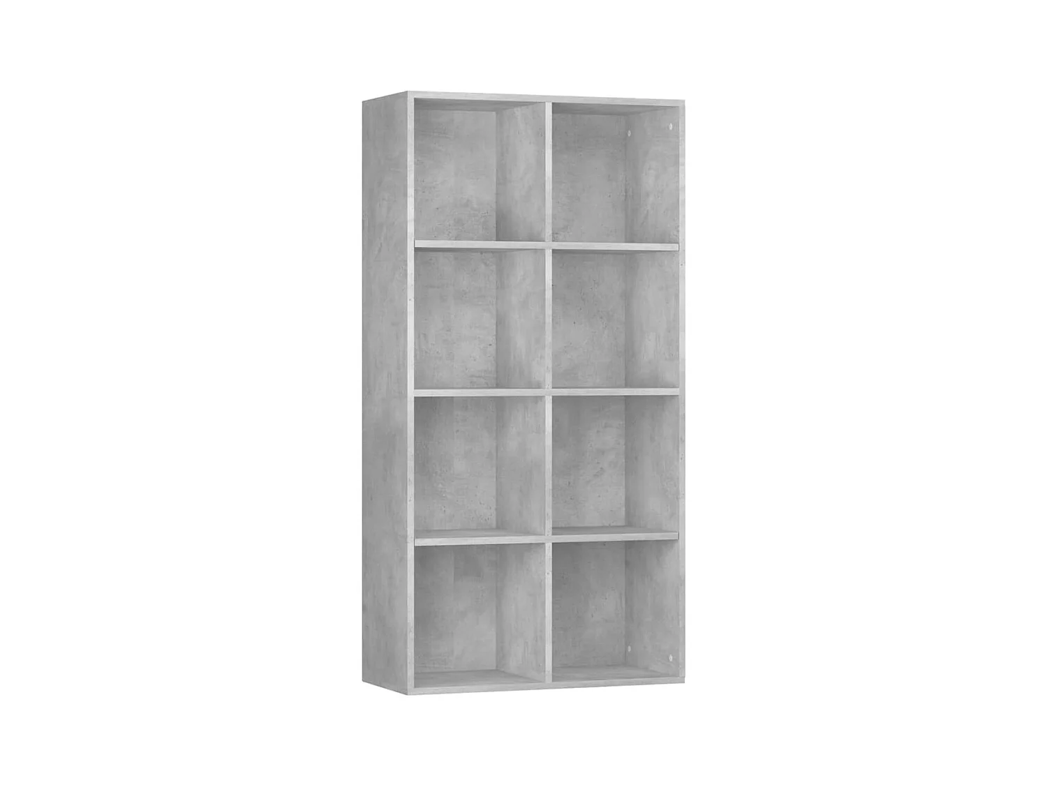 Betongrijze boekenkast/dressoir 66x30x130 cm bewerkt hout