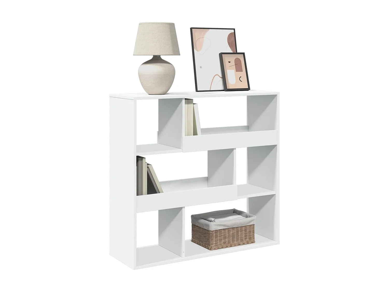 Libreria/divisorio bianco 100x33x94,5 cm