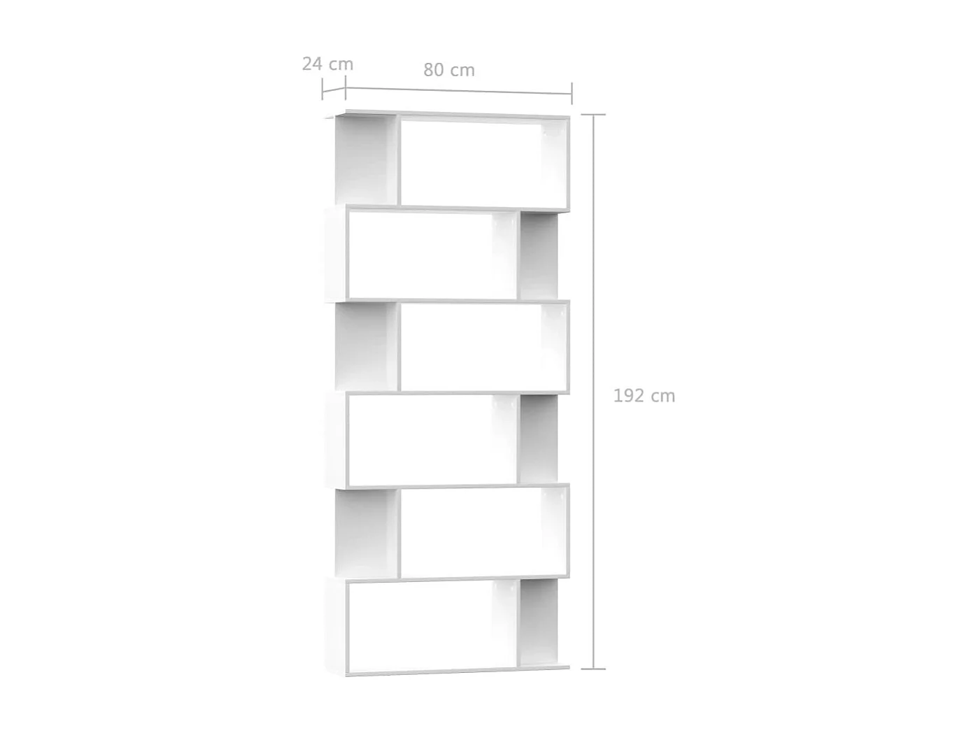 Bibliothèque/Séparateur de pièce Blanc Bois d'ingénierie