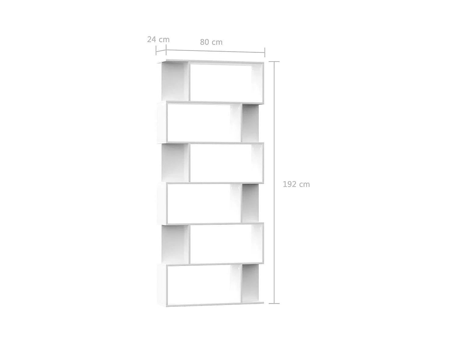 Bibliothèque/Séparateur de pièce Blanc Bois d'ingénierie