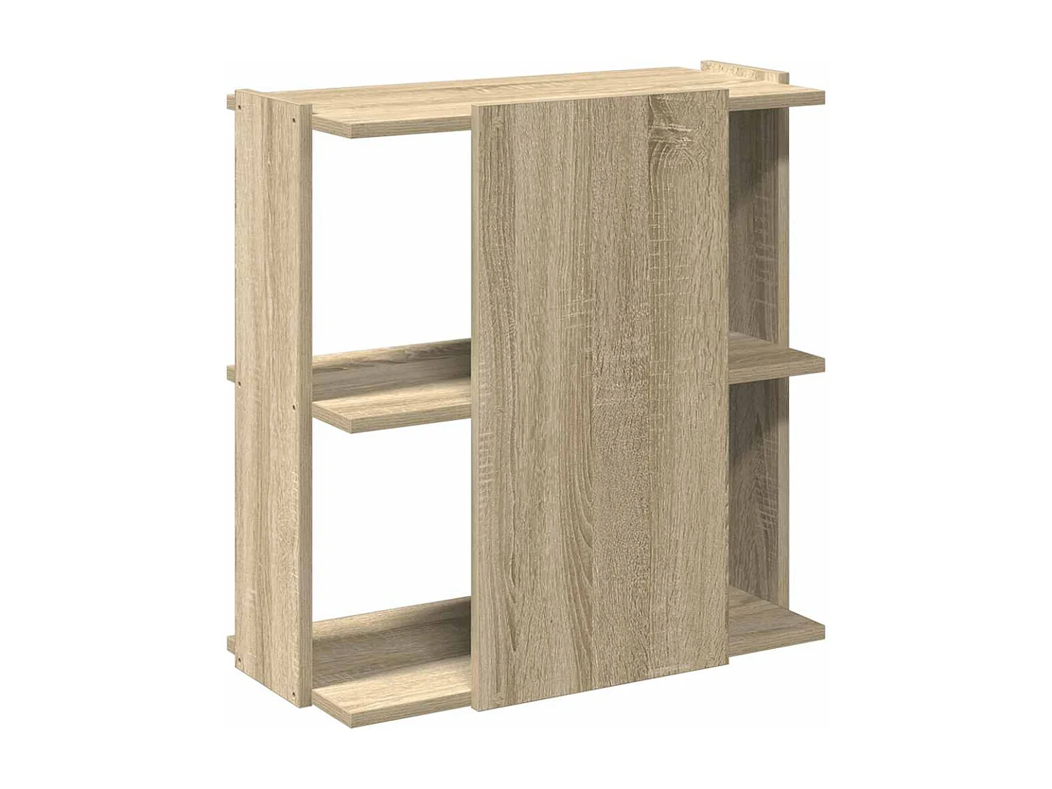 Libreria a 3 ripiani in rovere Sonoma 60x30x60 cm