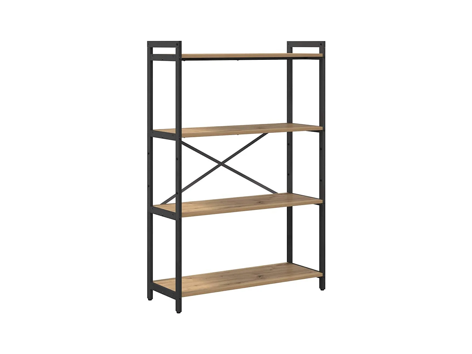 Bibliothèque chêne artisanal 80 x 30 x 118 cm Bois d'ingénierie