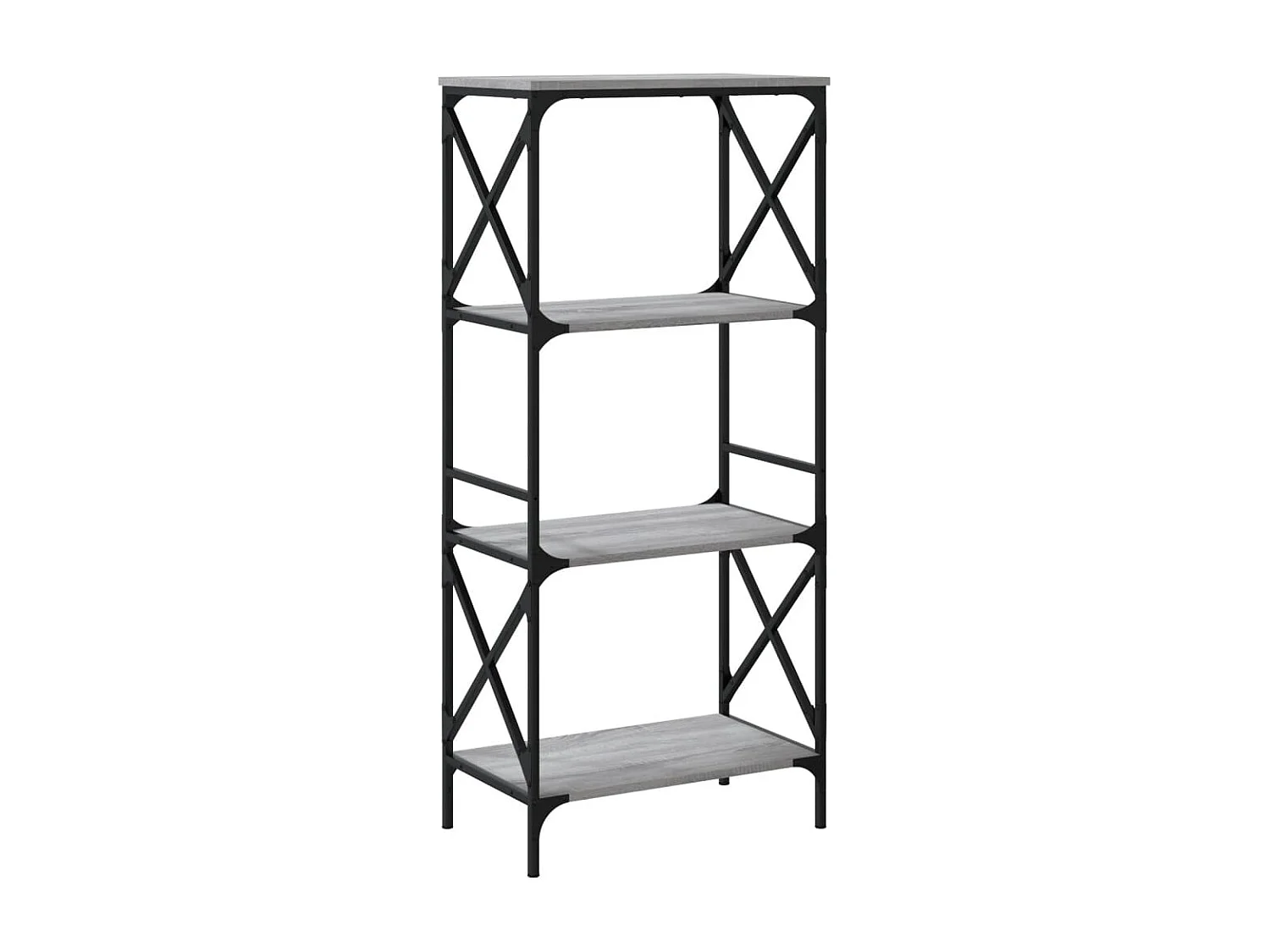 Sonoma Grey 4-laags boekenkast 59x35x132 cm