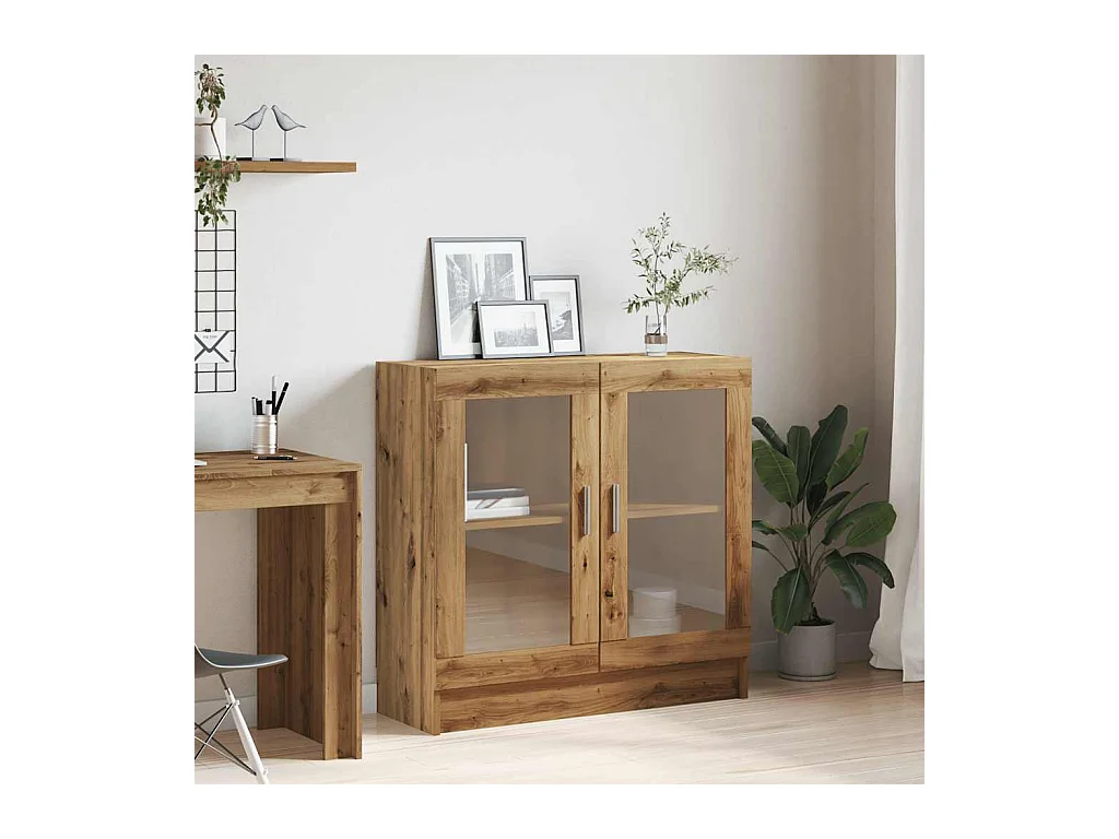 Bibliothèque chêne artisanal 82,5x30,5x80 cm bois d'ingénierie