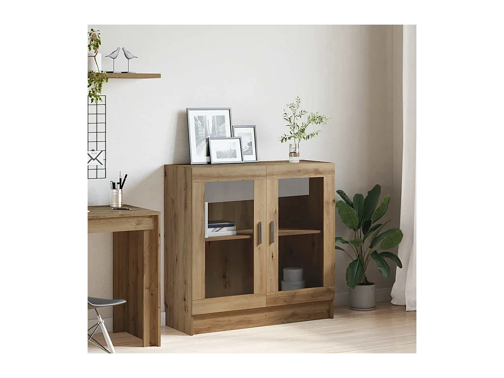 Bibliothèque chêne artisanal 82,5x30,5x80 cm bois d'ingénierie