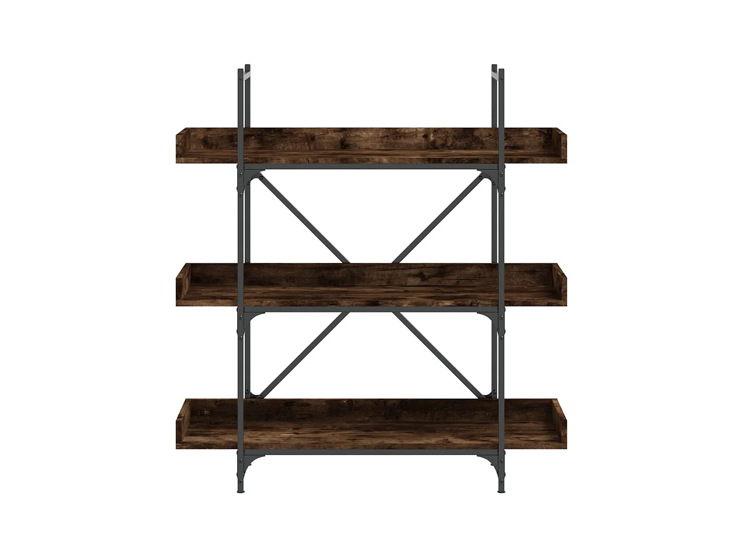 3-laags boekenkast gerookt eiken 100x33x108,5 cm