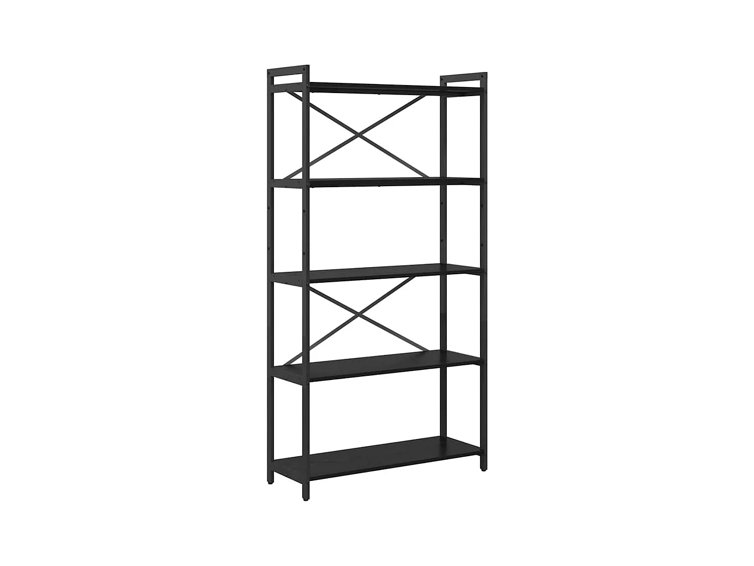 Bibliothèque Chêne noir 80 x 30 x 153 cm Bois d'ingénierie