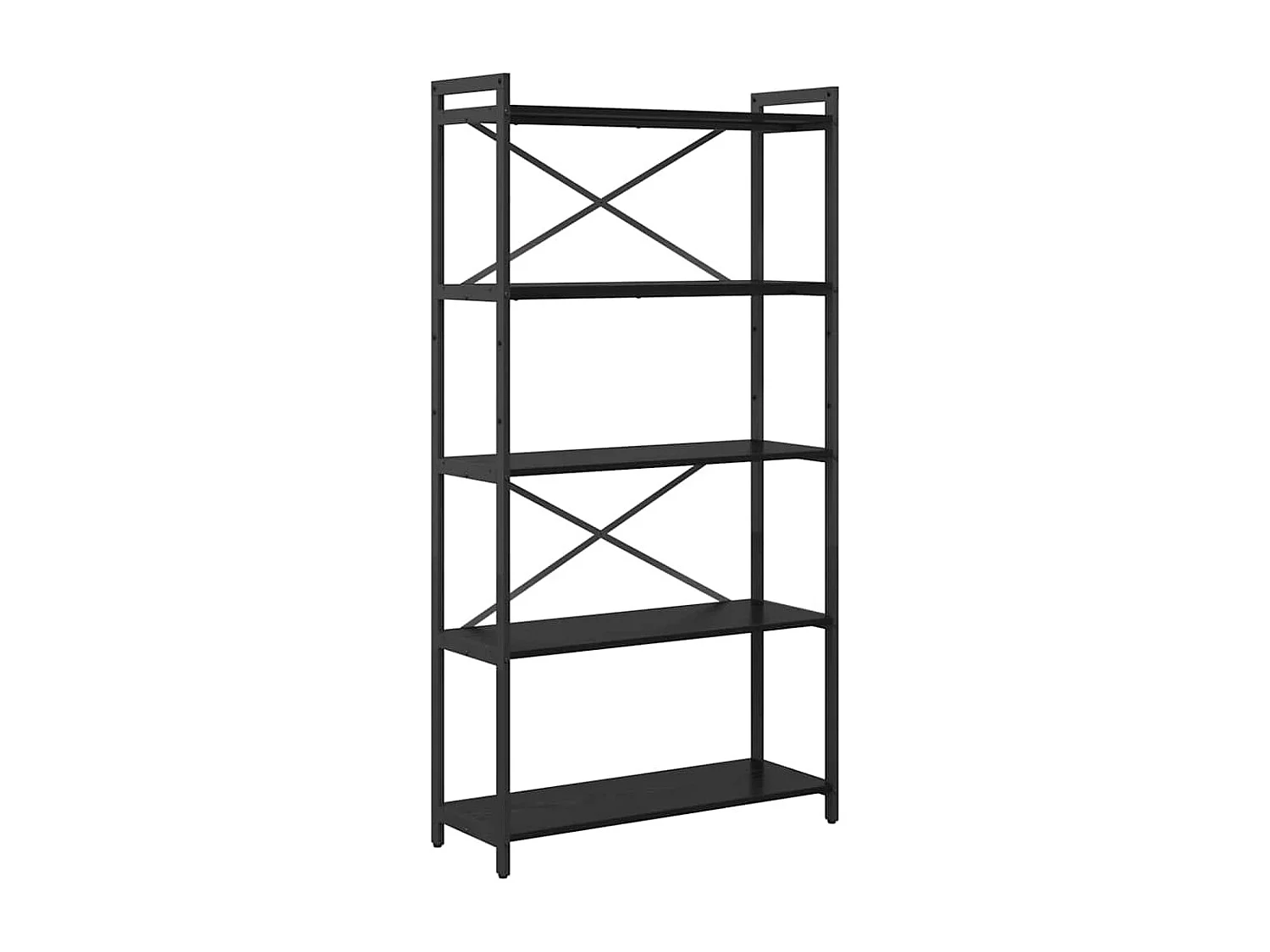 Bibliothèque Chêne noir 80 x 30 x 153 cm Bois d'ingénierie