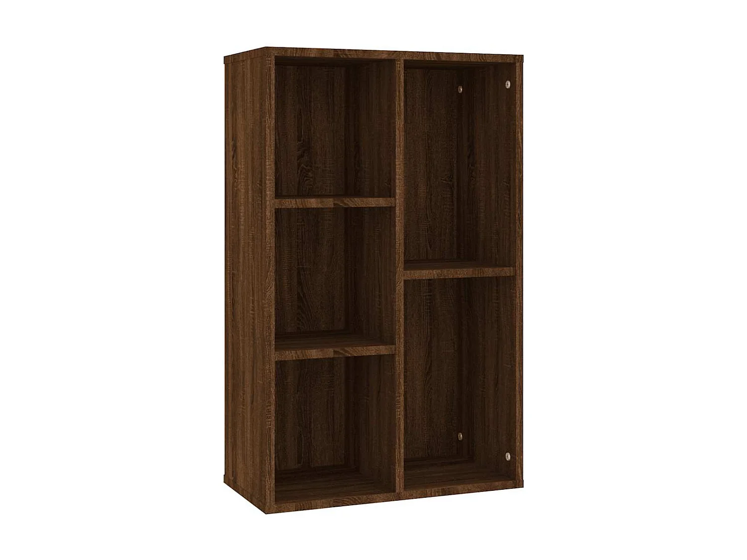 Bibliothèque/Buffet chêne marron 50x25x80 cm bois d'ingénierie