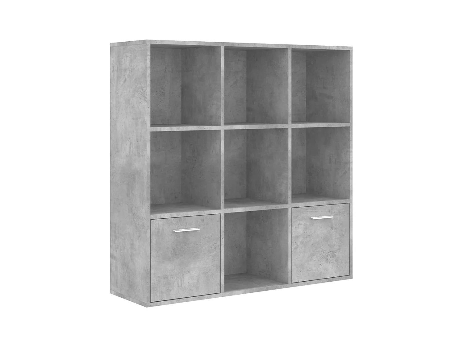 Bibliothèque Gris béton 98x30x98 cm Bois d’ingénierie