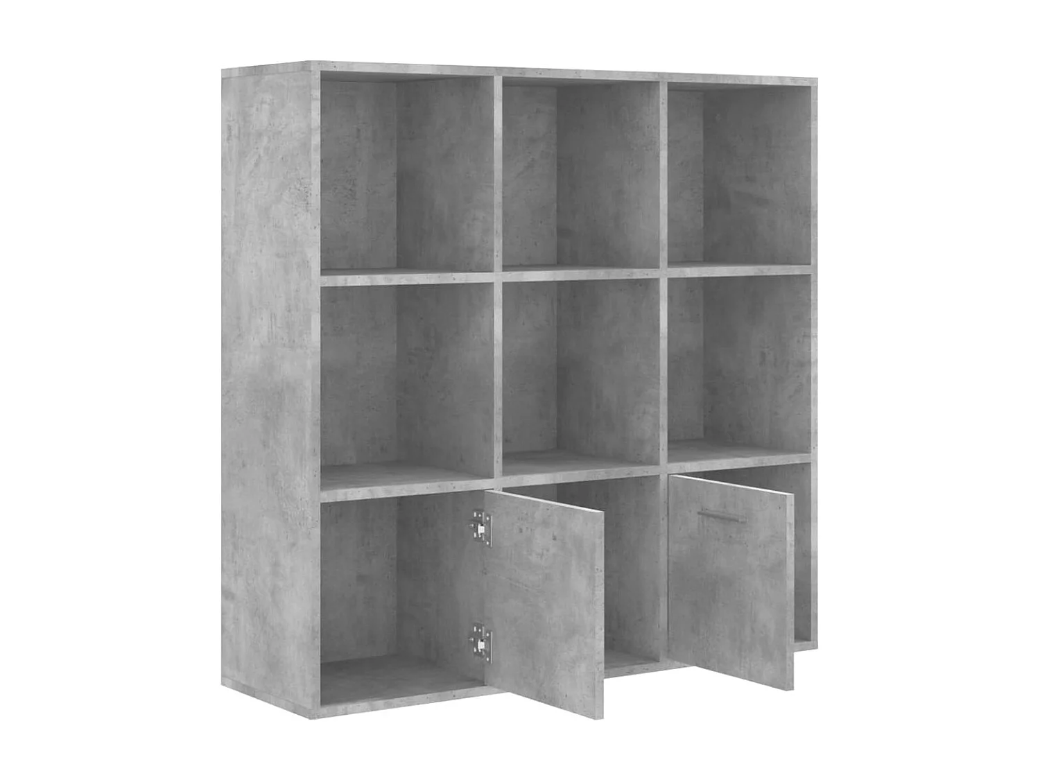 Bibliothèque Gris béton 98x30x98 cm Bois d’ingénierie