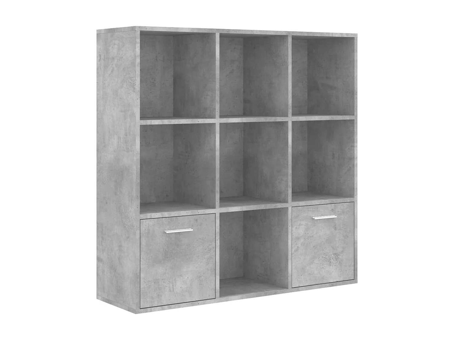 Bibliothèque Gris béton 98x30x98 cm Bois d’ingénierie
