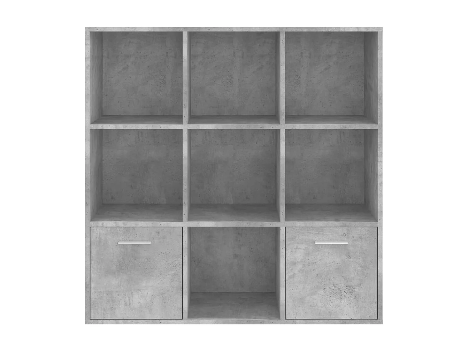 Bibliothèque Gris béton 98x30x98 cm Bois d’ingénierie