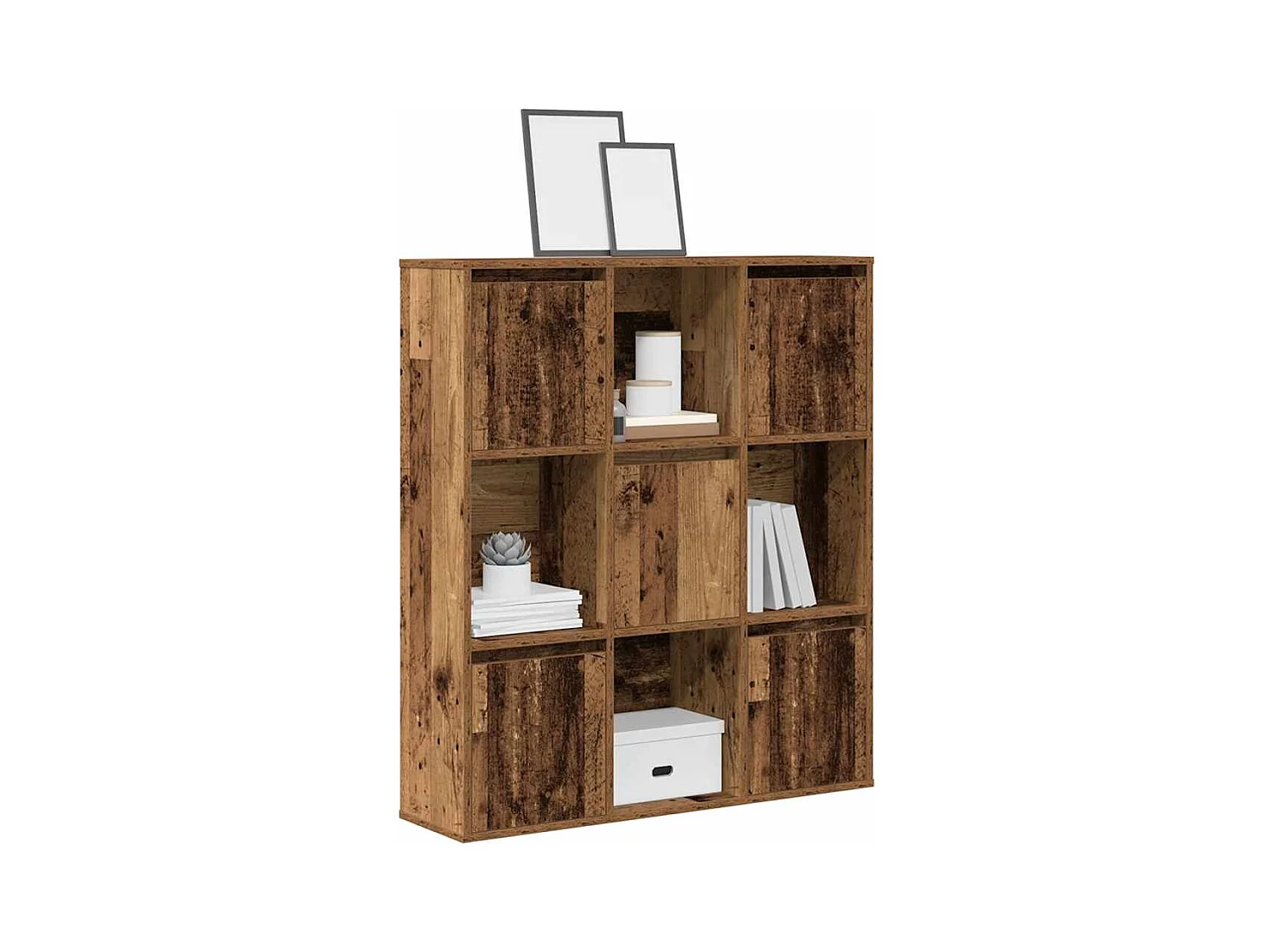 Bibliothèque vieux bois 89x24x101,5 cm bois d'ingénierie