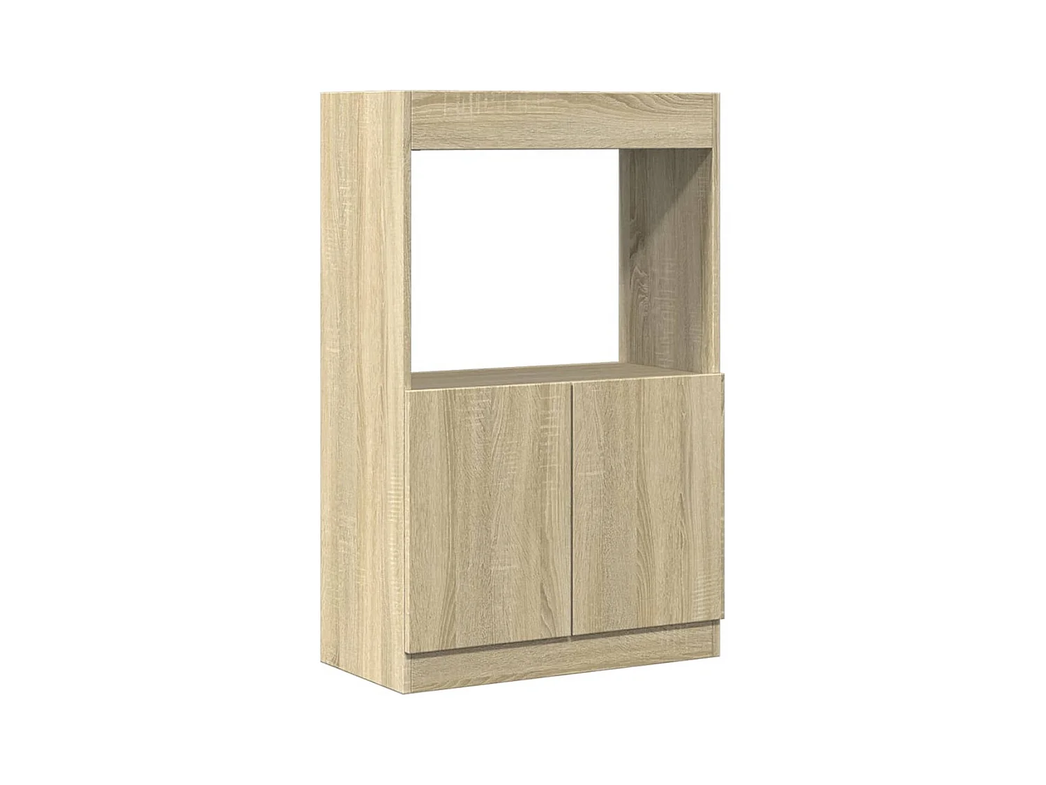 Hoog dressoir sonoma eiken 63x33x100 cm bewerkt hout