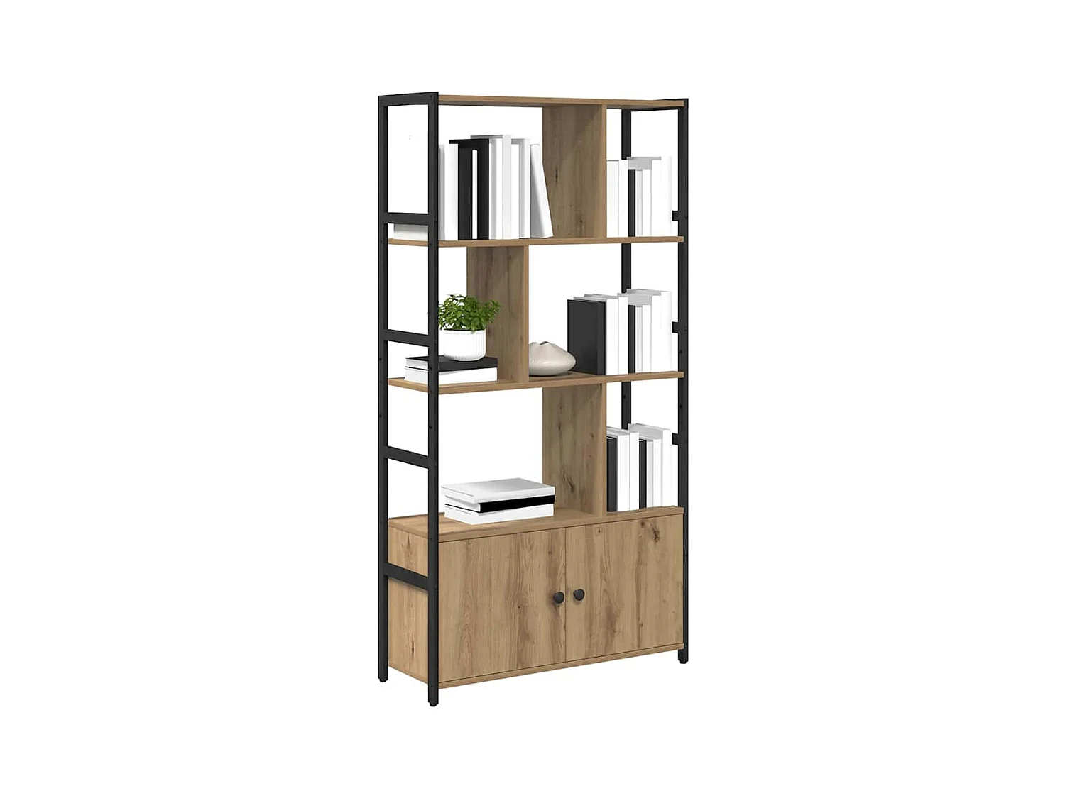 Étagère chêne artisanal 80 x 30 x 155.5 cm Bois d'ingénierie