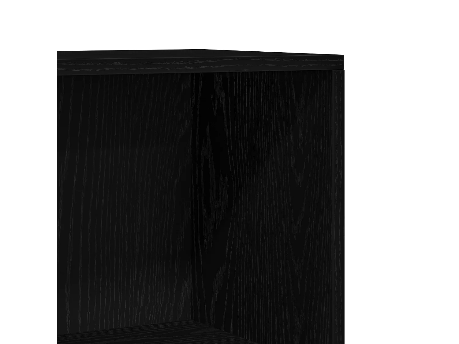 Bibliothèque en Chêne Noir - 60 x 24 x 176 cm, Bois Ingénieré