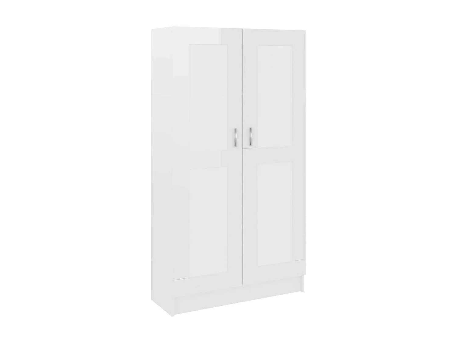 Bibliothèque Blanc brillant 82,5x30,5x150 cm Bois d’ingénierie