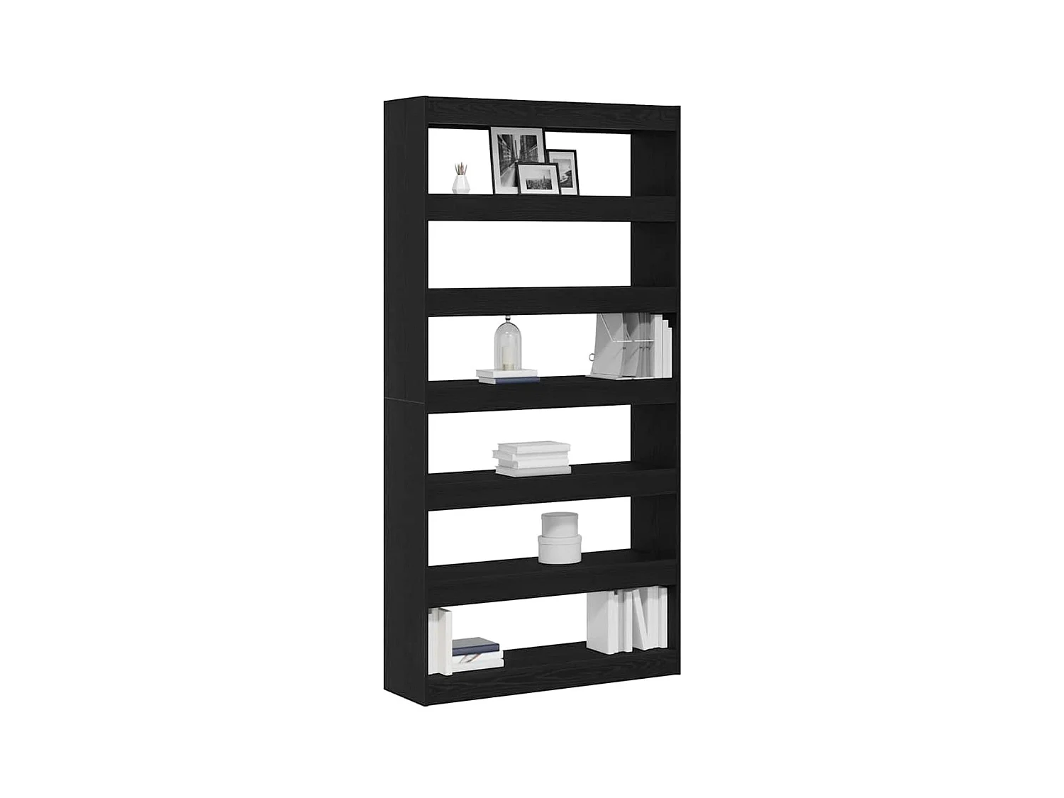 Bibliothèque Chêne noir Bois d'ingénierie 100 x 30 x 198 cm