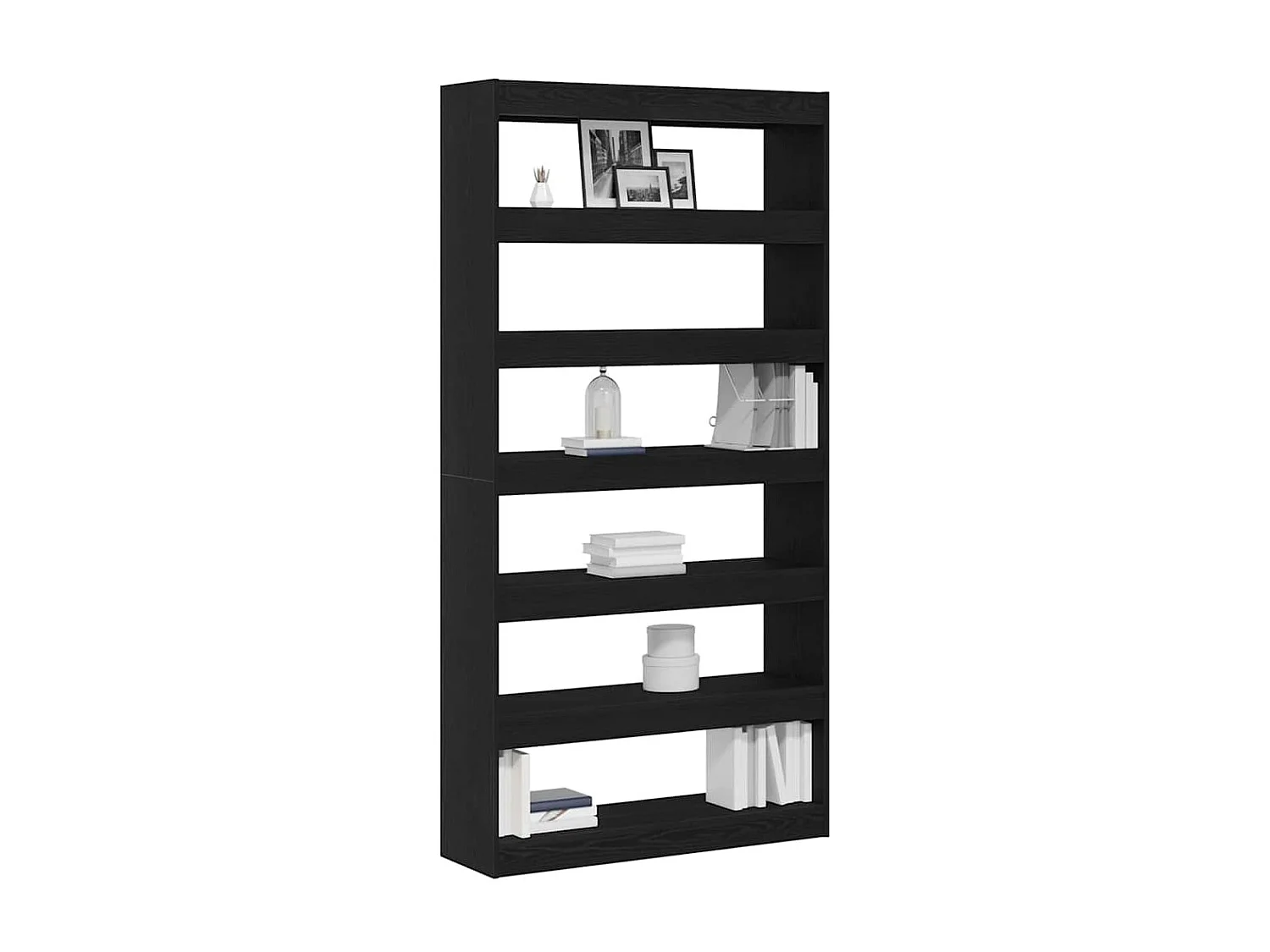 Bibliothèque Chêne noir Bois d'ingénierie 100 x 30 x 198 cm