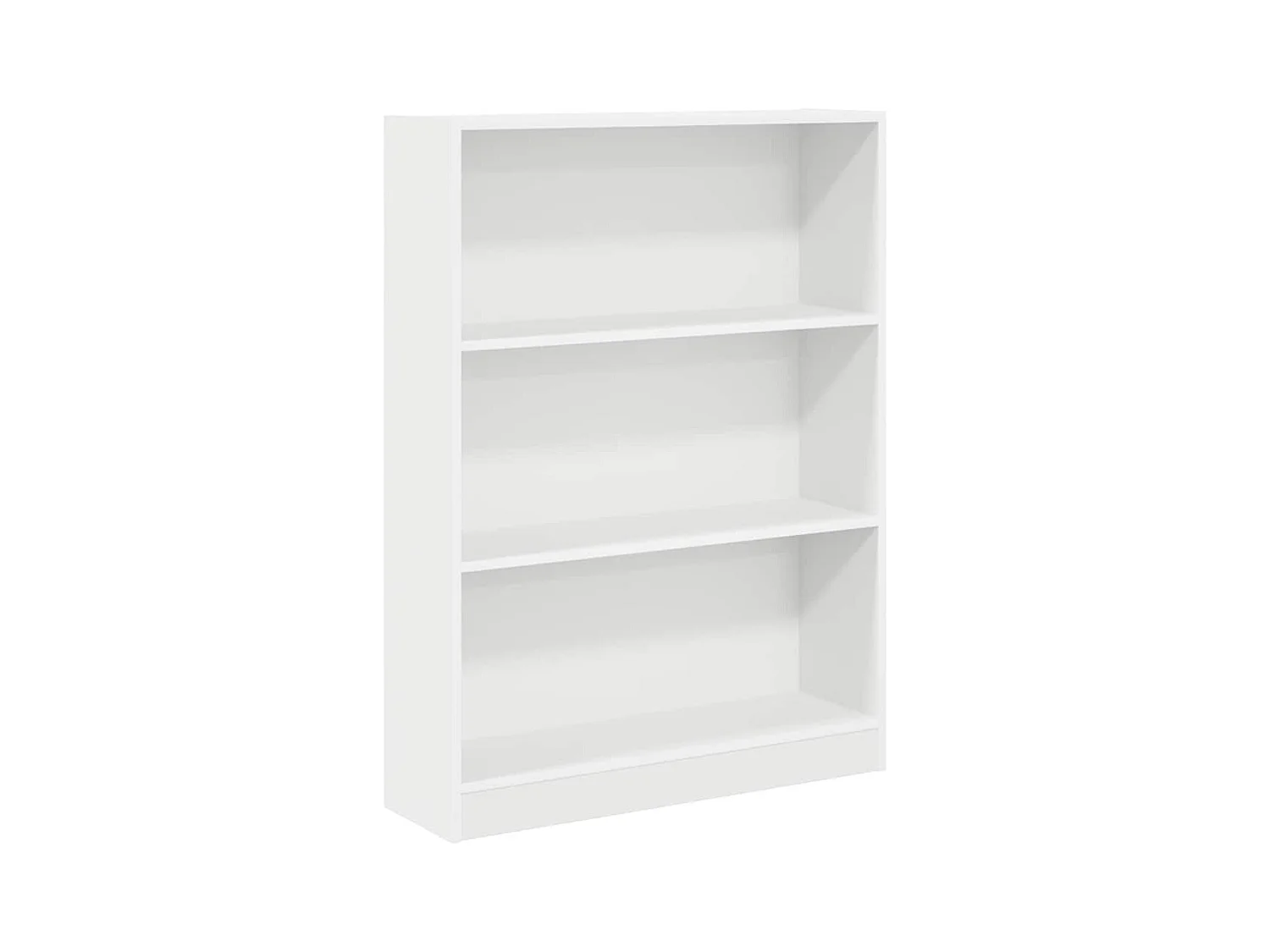Witte boekenkast 80x24x109 cm bewerkt hout