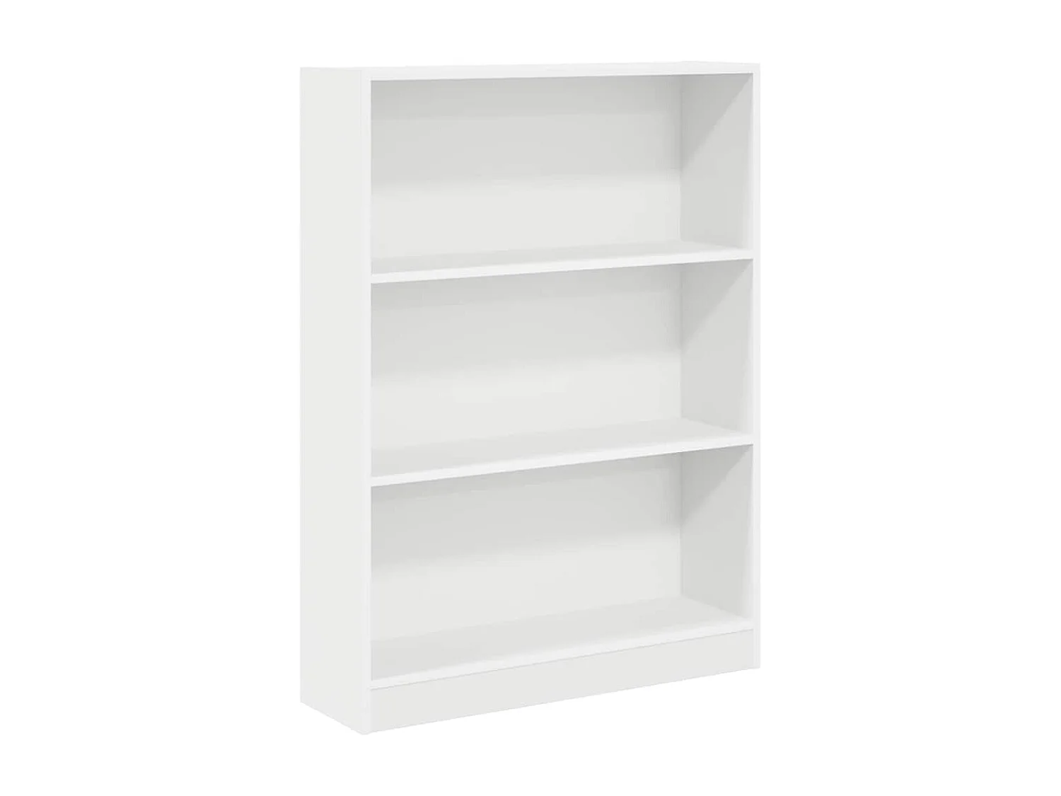 Librería blanca 80x24x109 cm madera contrachapada