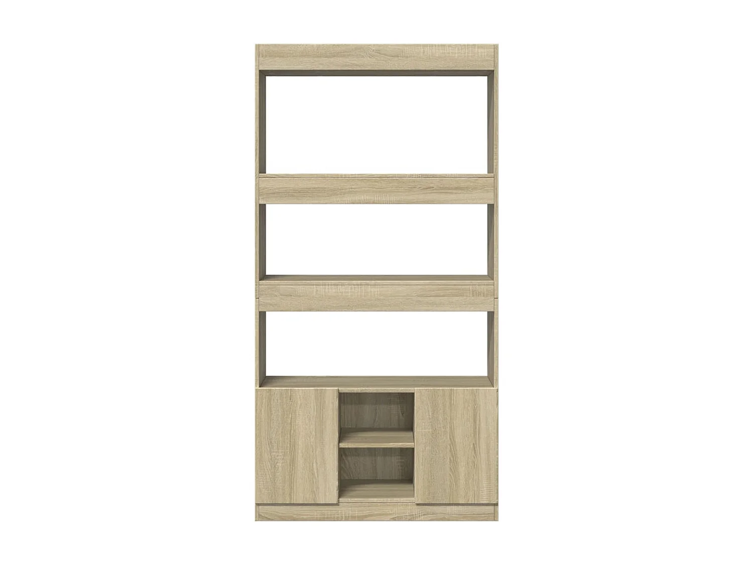 Credenza alta in rovere Sonoma 92x33x180 cm in legno ingegnerizzato