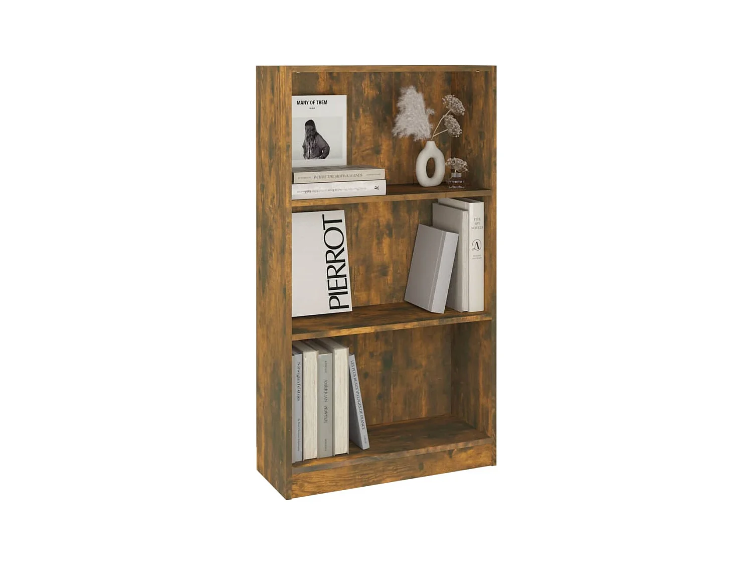 Bibliothèque Chêne fumé 60x24x109 cm Bois d'ingénierie