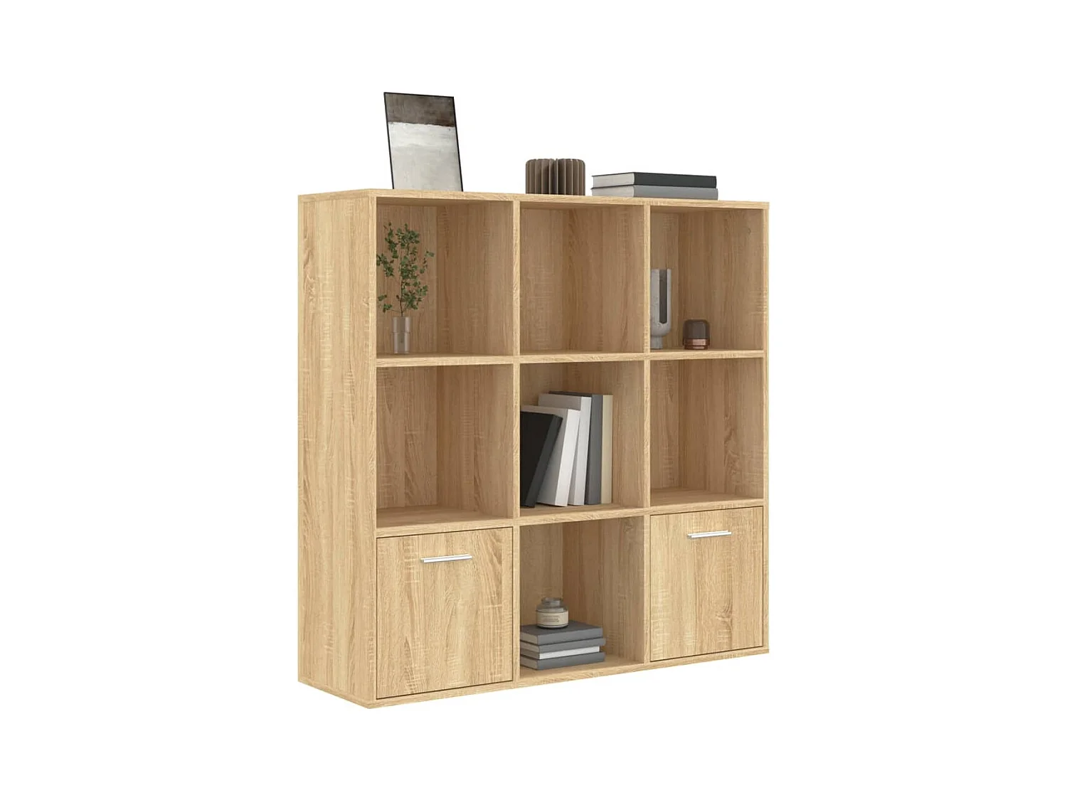 Bibliothèque Chêne sonoma 98x30x98 cm Bois d’ingénierie