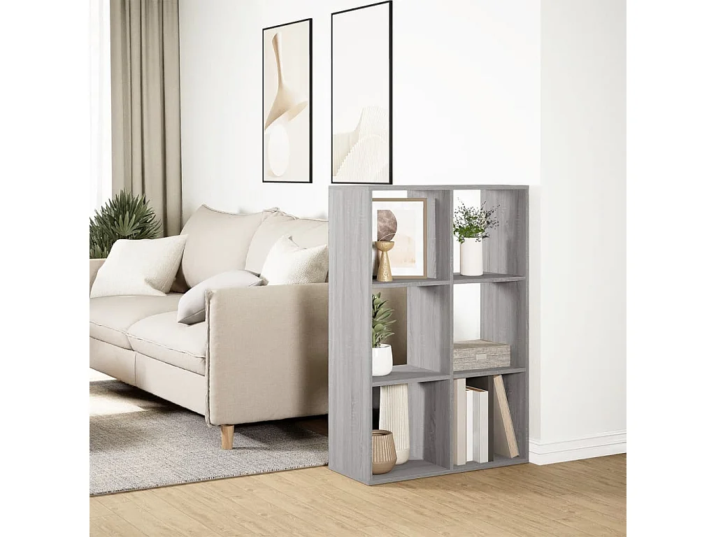 Mensola divisoria Sonoma Grey 69,5x29x103,5 cm