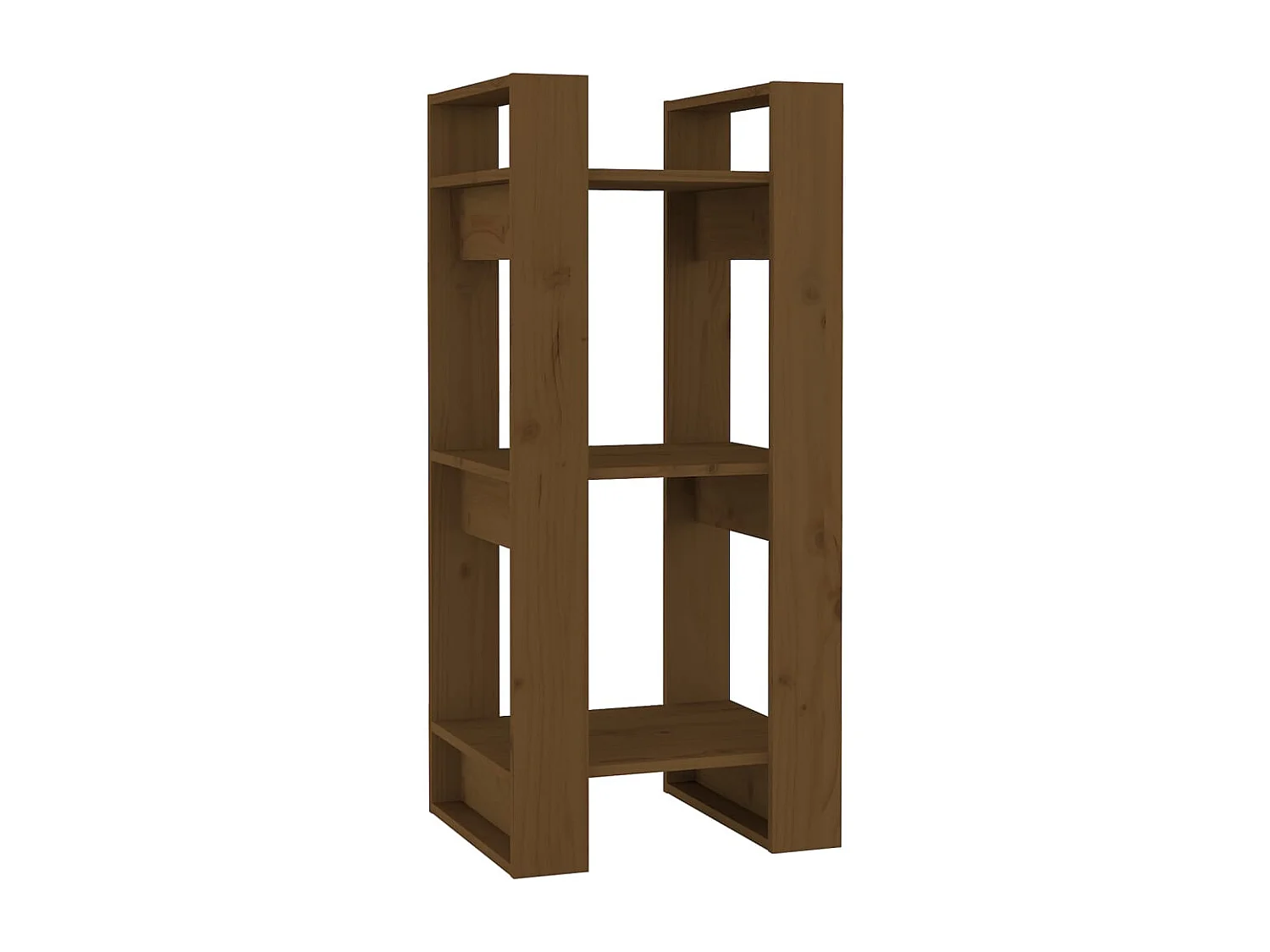 Boekenkast/Scheidingswand Honingbruin 41x35x91 cm Massief hout