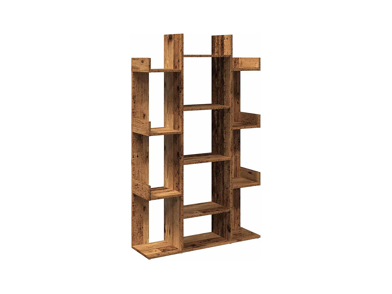 Bibliothèque vieux bois 86x25,5x140 cm bois d'ingénierie