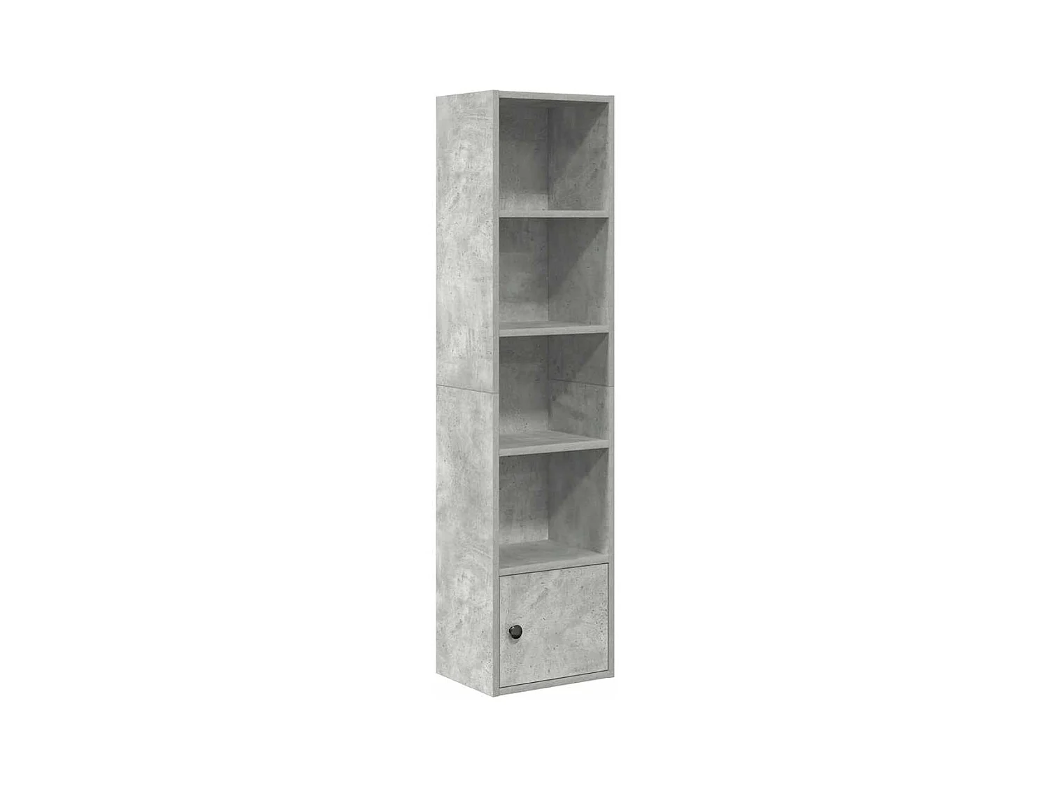 Libreria grigio cemento 31x24x127 cm in legno ingegnerizzato