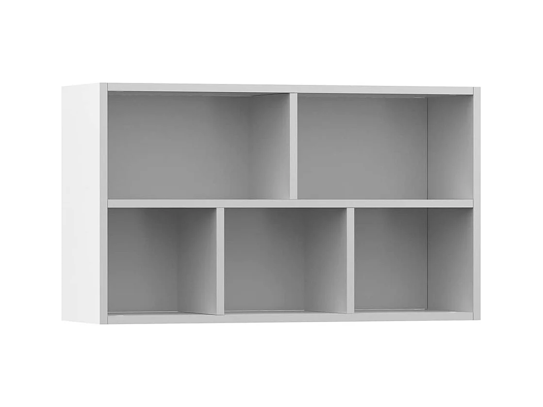 Bibliothèque/Buffet Blanc 50x25x80 cm Bois d’ingénierie
