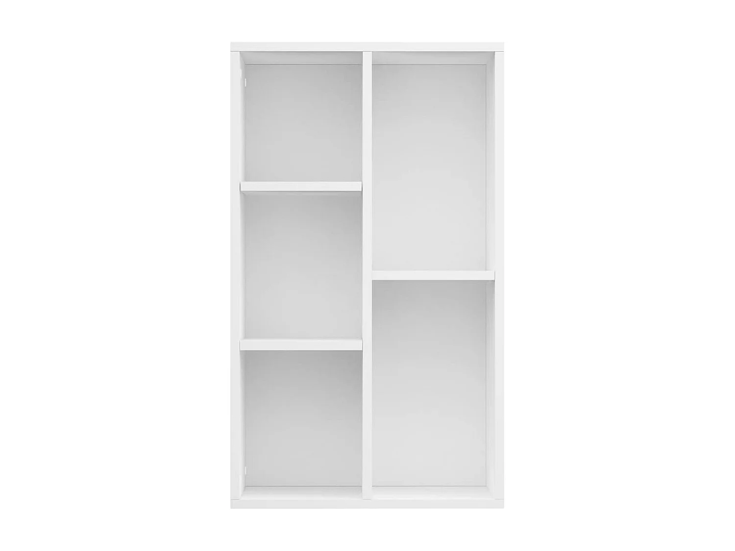 Bibliothèque/Buffet Blanc 50x25x80 cm Bois d’ingénierie