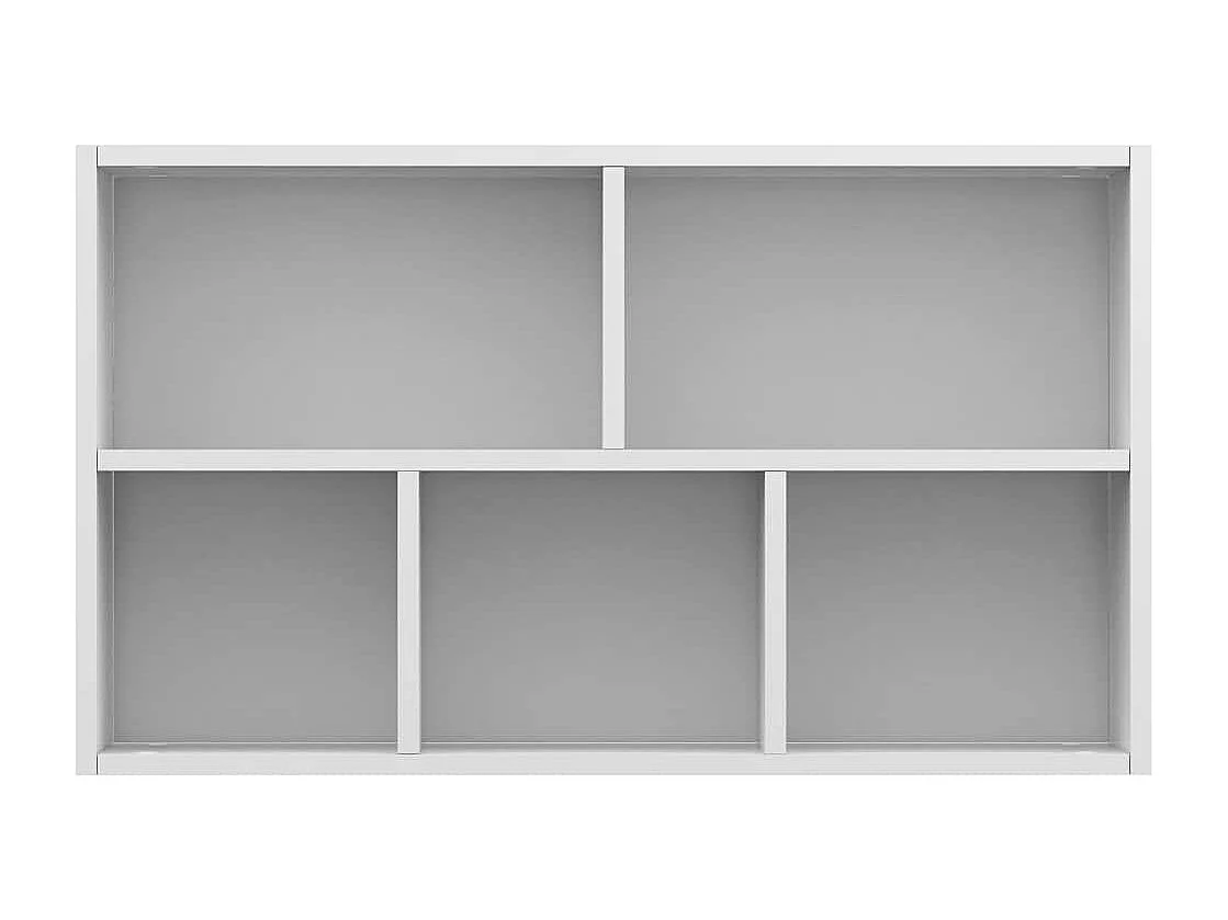 Bibliothèque/Buffet Blanc 50x25x80 cm Bois d’ingénierie