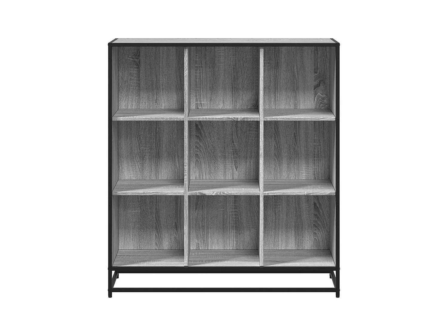 Bibliothèque sonoma gris 97,5x33x107,5 cm bois ingénierie métal