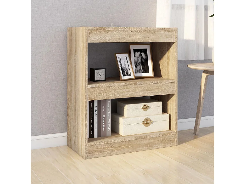 Bibliothèque/Séparateur de pièce Chêne Sonoma 60x30x72 cm