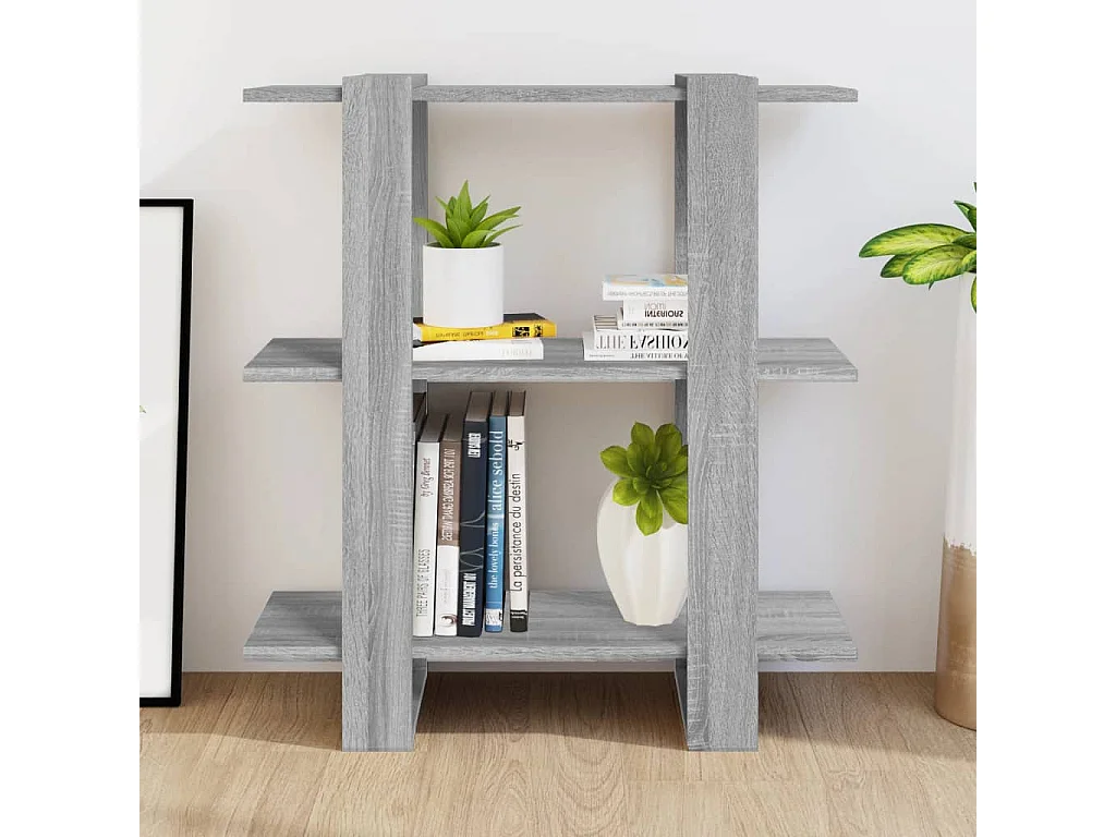 Libreria/divisorio Sonoma Grey 80x30x87 cm
