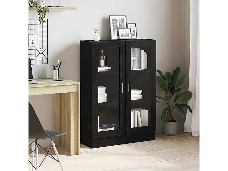 Libreria in rovere nero 82,5x30,5x115 cm in legno ingegnerizzato
